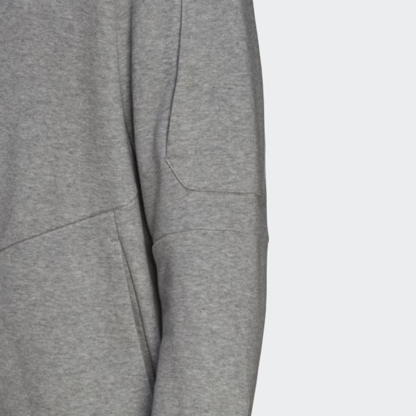 Sweat à Capuche Zippé Essentials4gameday Adidas Gris Moyen