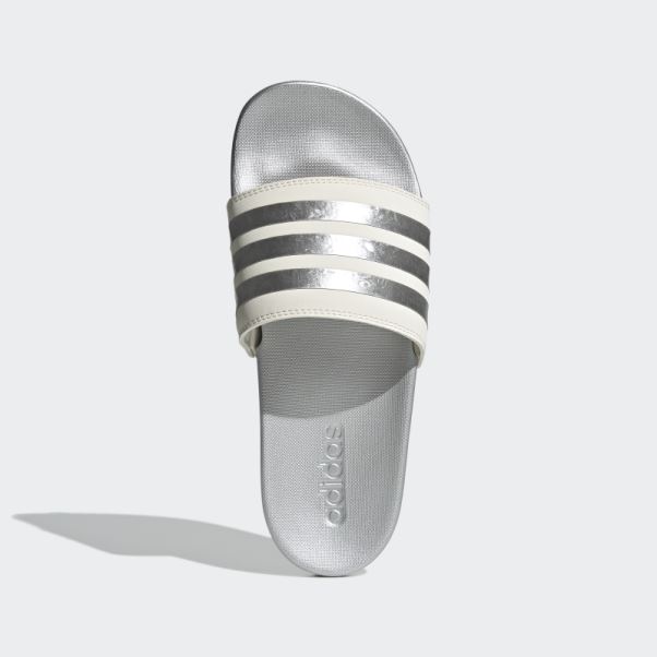 Adidas Adilette Confort Glisse Argent