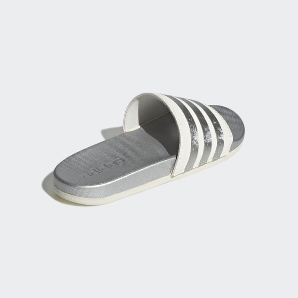 Adidas Adilette Confort Glisse Argent