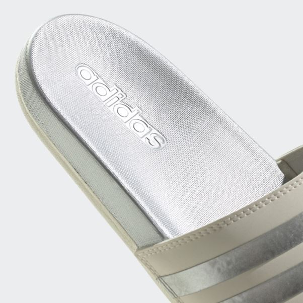 Adidas Adilette Confort Glisse Argent