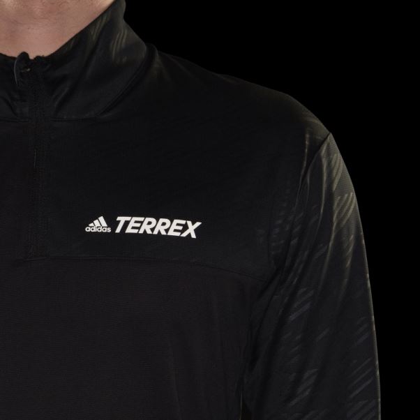 Adidas Terrex Multi T-shirt Demi-zip Noir