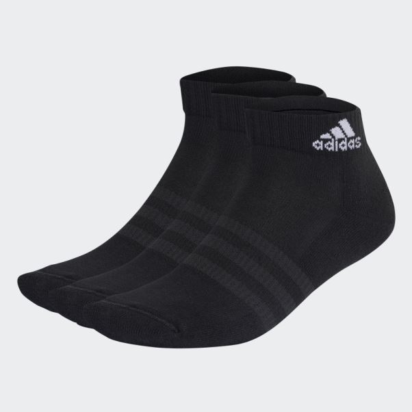 Adidas Socquettes Sportswear Matelassées Noires 3 Paires
