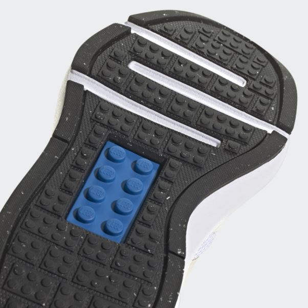 Adidas X Lego Tech Rnr Chaussures à Lacets élastiques Et Sangle Supérieure Blanches