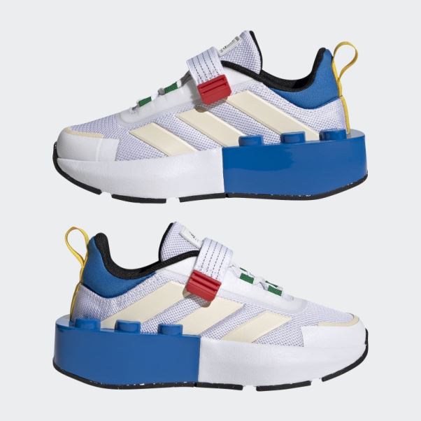 Adidas X Lego Tech Rnr Chaussures à Lacets élastiques Blanc