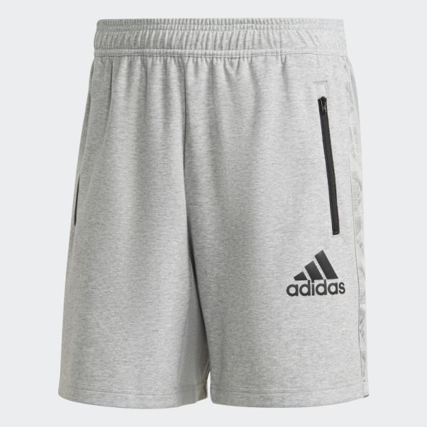 Aeroready Conçu Pour Déplacer Sport Motion Logo Short Gris Moyen Adidas