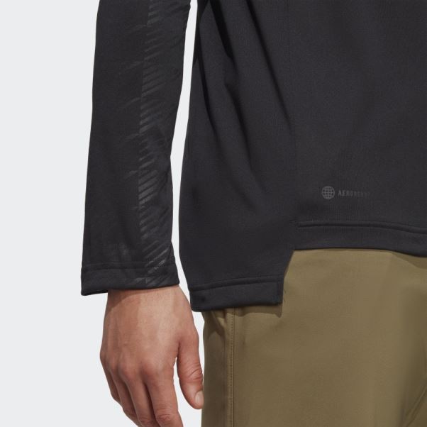 T-shirt Manches Longues Demi-zip Terrex Multi Adidas Noir