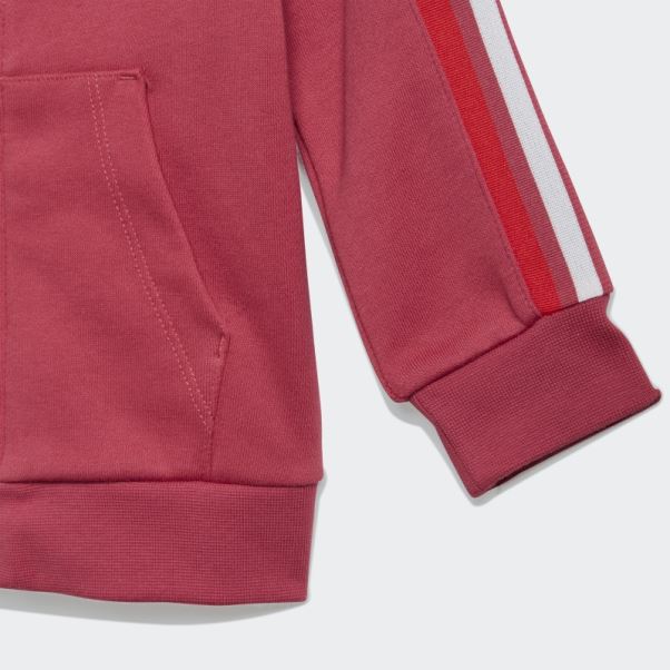 Adicolor Sweat à Capuche Entièrement Zippé Rose Adidas