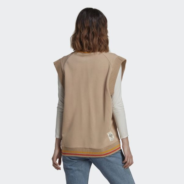 Beige Mode Adidas Originals Classe De 72 Gilet