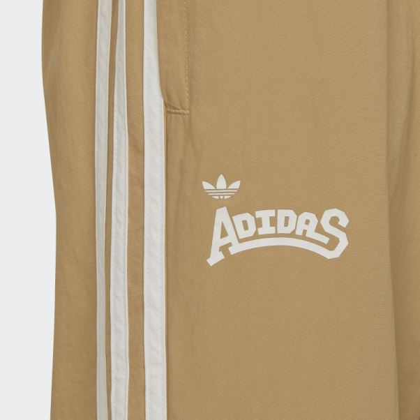 Pantalon De Survêtement Tissé Ton Beige Adidas