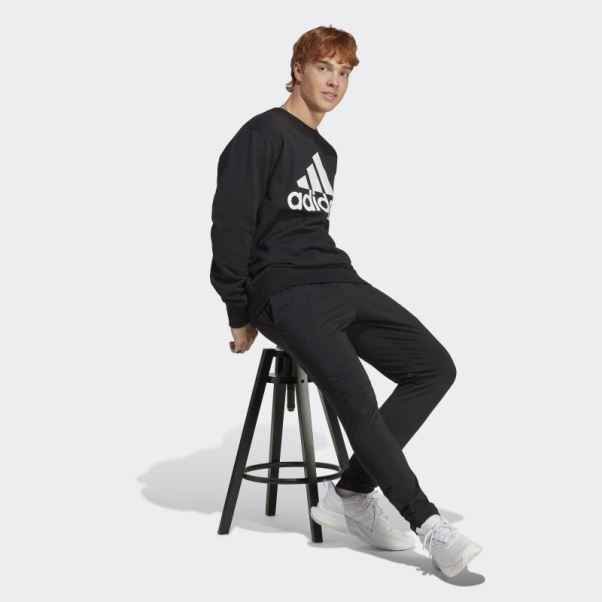 Sweat à Capuche En Molleton à Gros Logo Adidas Noir