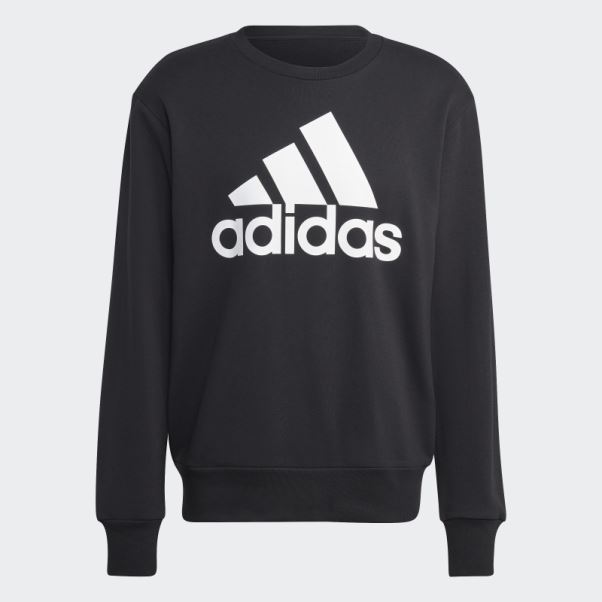 Sweat à Capuche En Molleton à Gros Logo Adidas Noir