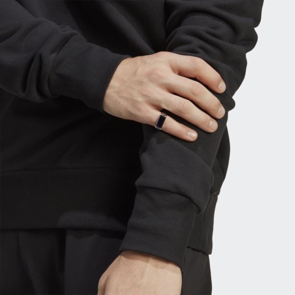 Sweat à Capuche En Molleton à Gros Logo Adidas Noir