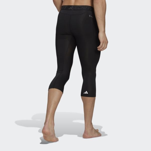 Collant 3/4 Techfit Training Noir Adidas