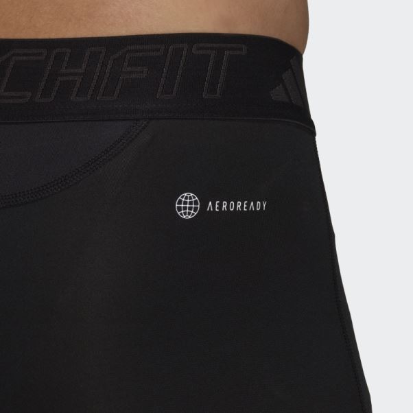 Collant 3/4 Techfit Training Noir Adidas