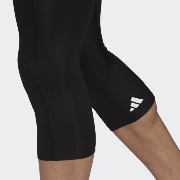 Collant 3/4 Techfit Training Noir Adidas
