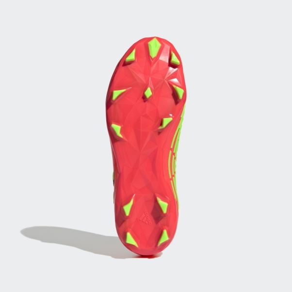 Adidas Predator Edge+ Chaussures De Sol Ferme Rouge