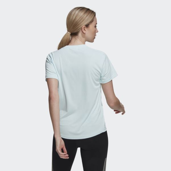 Tee Shirt Adidas Run It Running Bleu