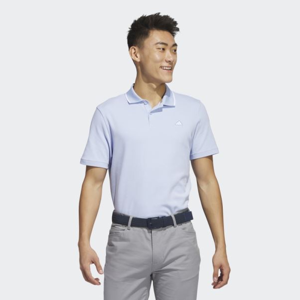 Polo De Golf En Piqué Bleu Adidas Dawn Go-to