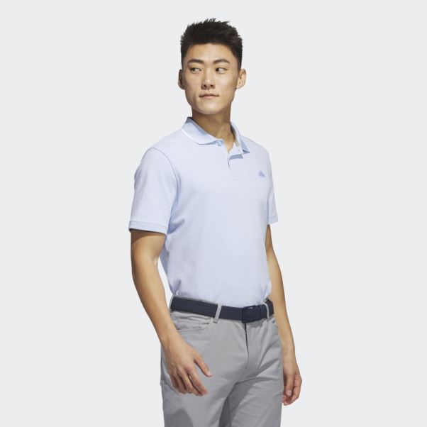 Polo De Golf En Piqué Bleu Adidas Dawn Go-to