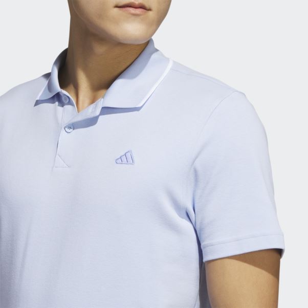 Polo De Golf En Piqué Bleu Adidas Dawn Go-to