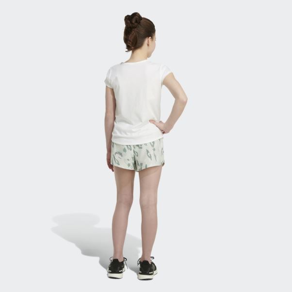 Adidas Short Vert Tissé à Imprimé Allover