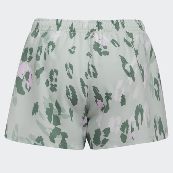 Adidas Short Vert Tissé à Imprimé Allover