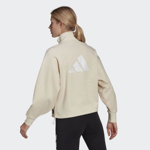 Sweat-shirt à Fermeture éclair Adidas Future Icons Non Teint