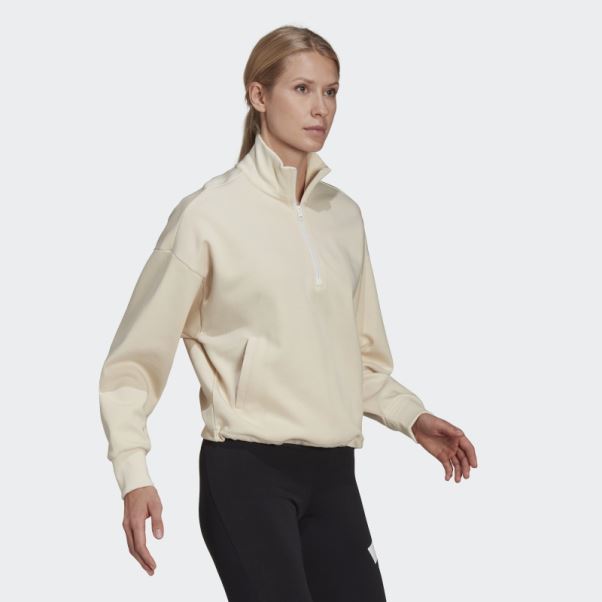 Sweat-shirt à Fermeture éclair Adidas Future Icons Non Teint