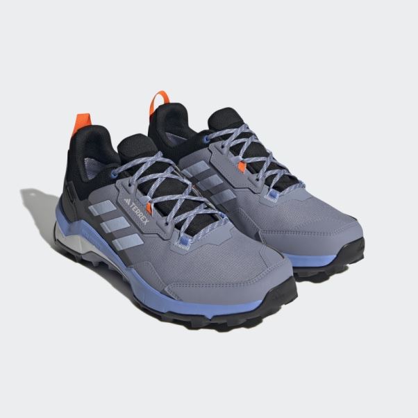 Terrex Ax4 Gore-tex Chaussures De Randonnée Adidas Argent Violet