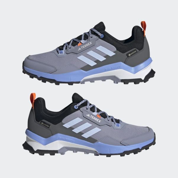 Terrex Ax4 Gore-tex Chaussures De Randonnée Adidas Argent Violet