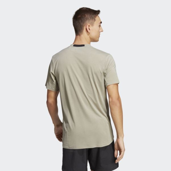 Conçu Pour L'entraînement T-shirt Adidas Silver Pebble