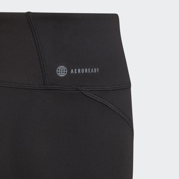 Collants Courts Adidas Aeroready Hiit Noirs