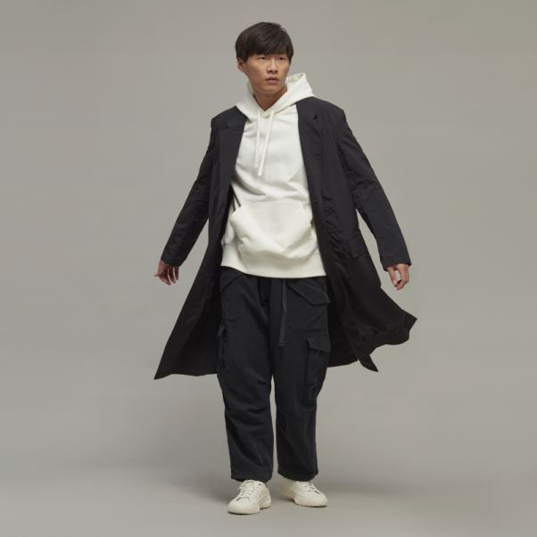 Adidas Y-3 Sweat à Capuche En Coton Bio Mode