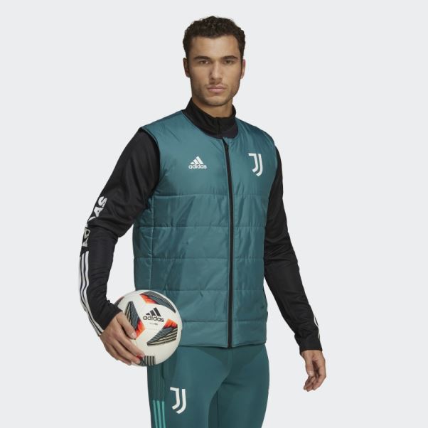 Adidas Juventus Condivo 22 Gilet Matelassé Vert Technique