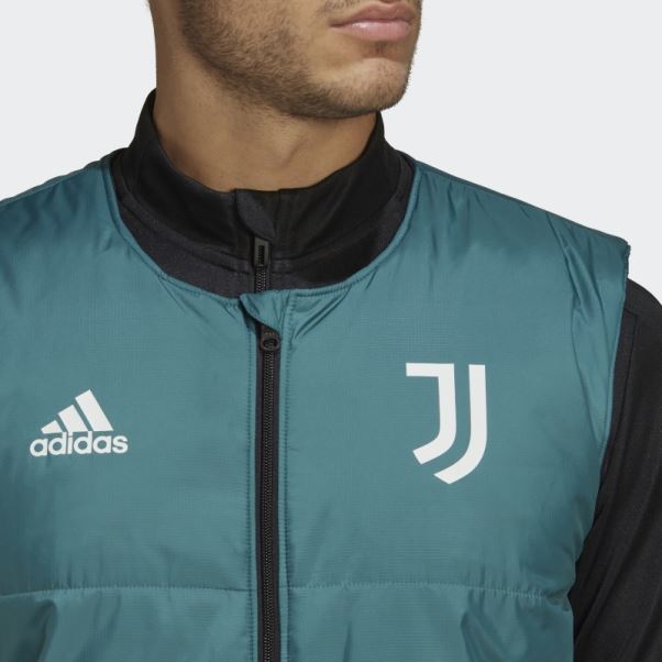 Adidas Juventus Condivo 22 Gilet Matelassé Vert Technique