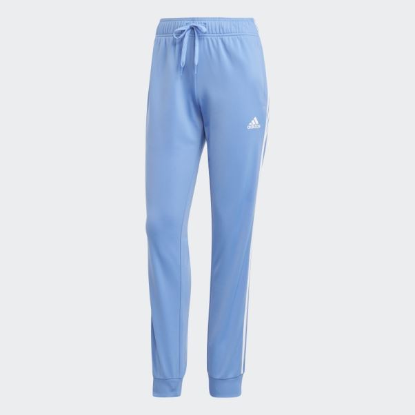 Pantalon De Survêtement Adidas Primegreen Essentials Warm-up Slim Tapered 3-stripes Bleu