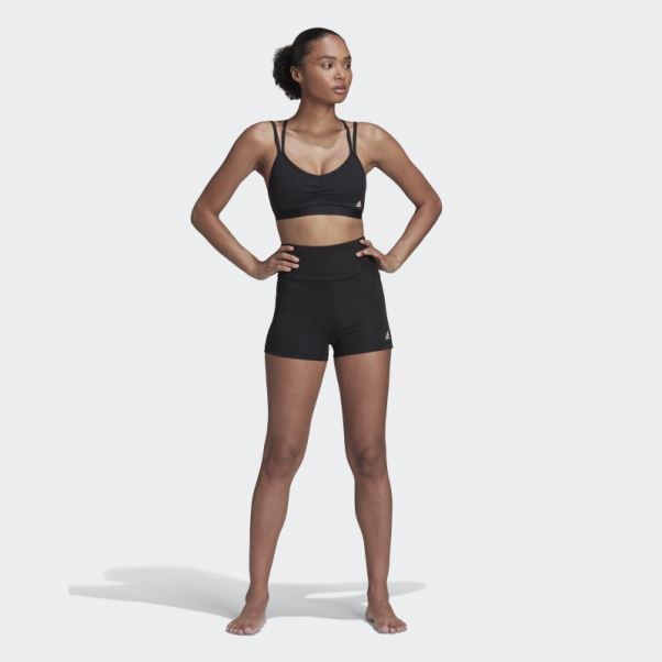 Legging Court Taille Haute Yoga Essentials Noir Adidas