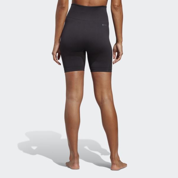 Yoga Studio Aeroknit Bike Short Leggings Noir Adidas
