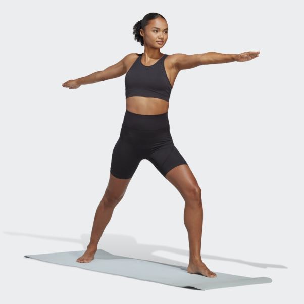 Yoga Studio Aeroknit Bike Short Leggings Noir Adidas