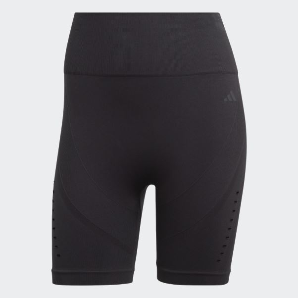 Yoga Studio Aeroknit Bike Short Leggings Noir Adidas