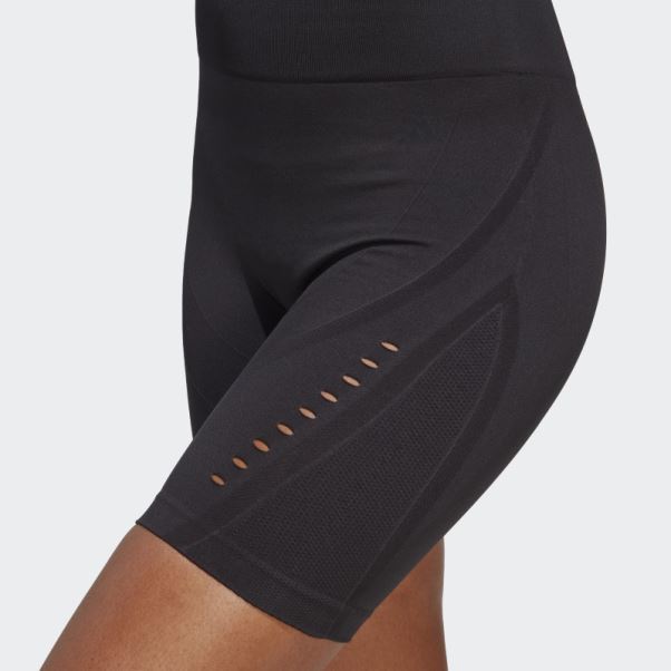 Yoga Studio Aeroknit Bike Short Leggings Noir Adidas