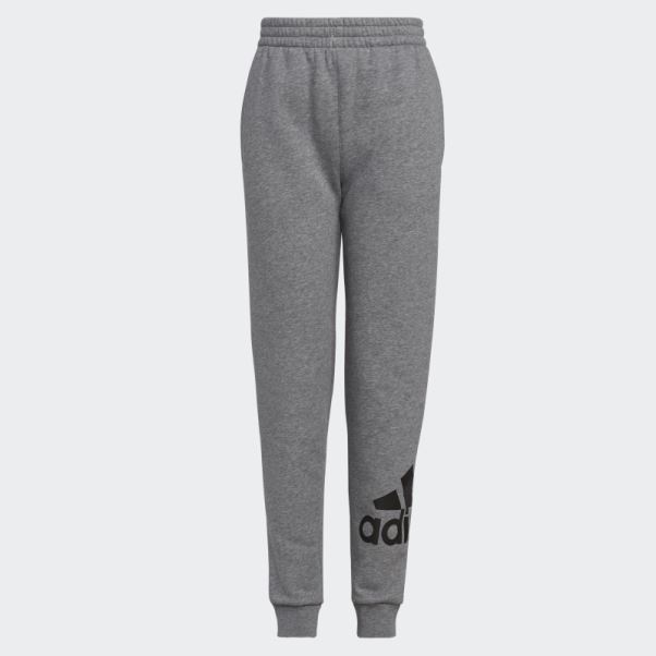 Jogging Essentiel En Coton Gris Anthracite Adidas