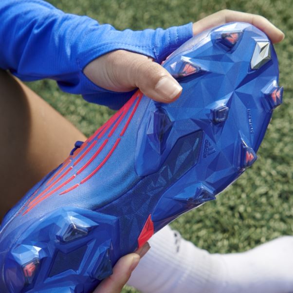 Adidas Predator Edge.1 Chaussures De Sol Ferme Bleues Haute Résolution