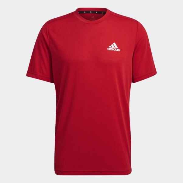 Adidas Scarlet Aeroready Conçu Pour Se Déplacer T-shirt De Sport Feelready