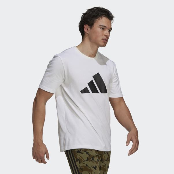 Adidas Sportswear Future Icons Logo Graphique T-shirt Blanc Chaud