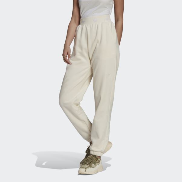 Pantalon Adidas Blanc à Revers
