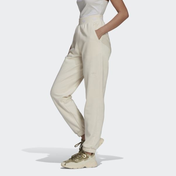 Pantalon Adidas Blanc à Revers