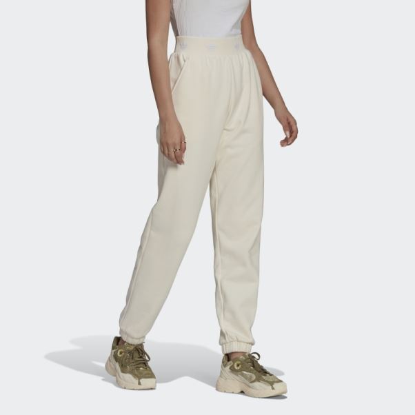 Pantalon Adidas Blanc à Revers
