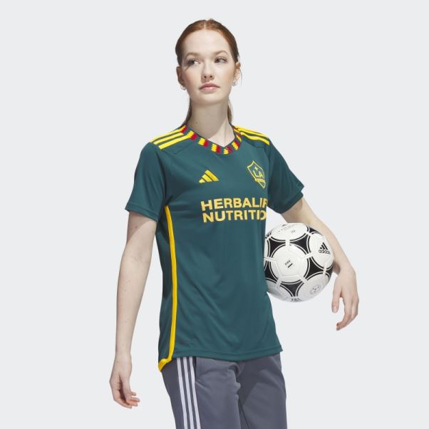 Maillot Extérieur La Galaxy 23/24 Mystère Vert Adidas