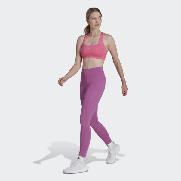 Legging Optime Training 7/8 Lilas Adidas